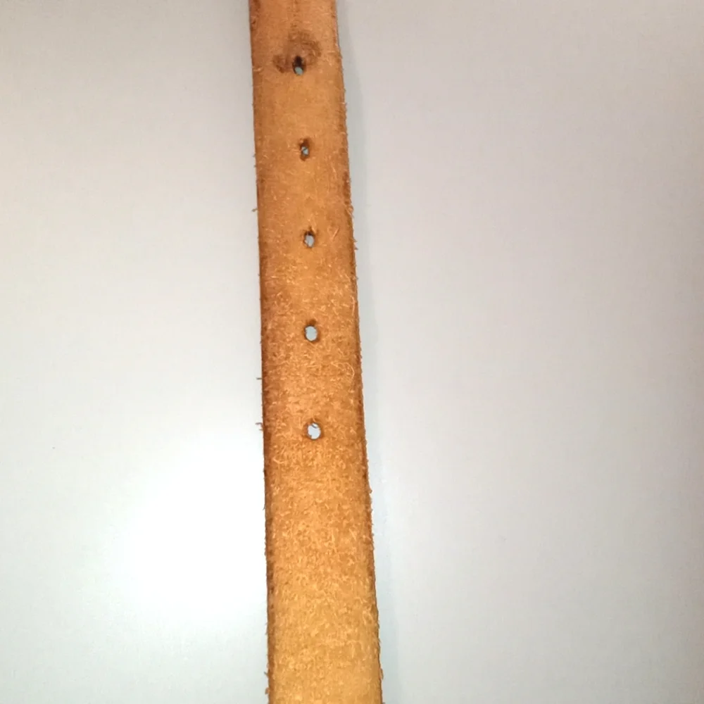 Vintage Hand Crafted Tan Western Tooled Leather Name "Mary" Women's Belt Size 32 - Picture 10 of 13